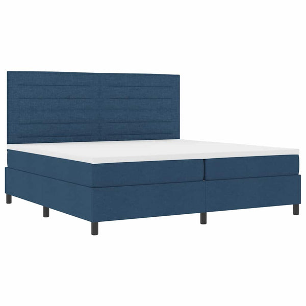 Boxspringbett Blau 200x200 cm mit Matratze