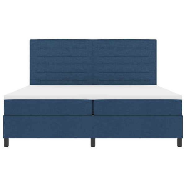 Boxspringbett Blau 200x200 cm mit Matratze