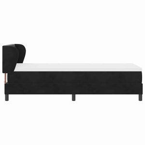 Boxspringbett Schwarz Samt 80x200 cm