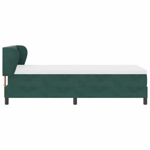 Boxspringbett Dunkelgrün Samt 90x200 cm