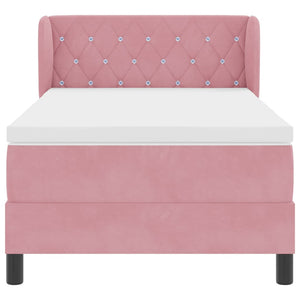 Boxspringbett Rosa 90x200 cm Samt