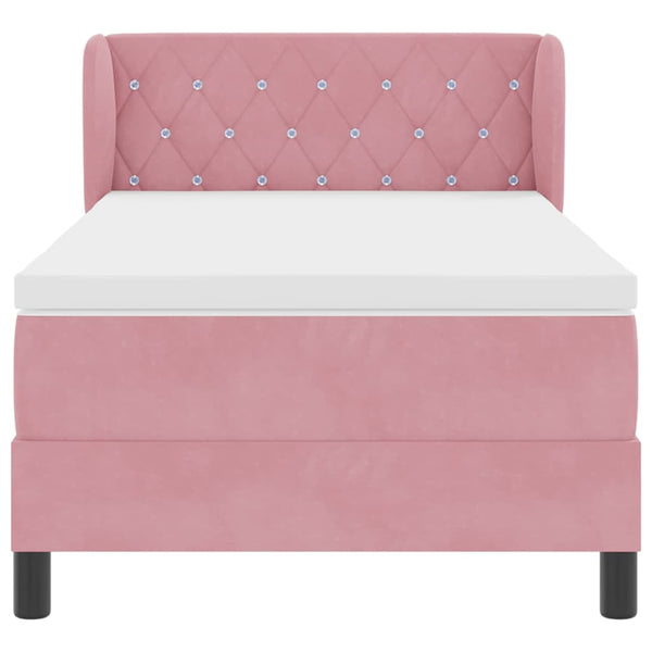Boxspringbett Rosa 90x200 cm Samt