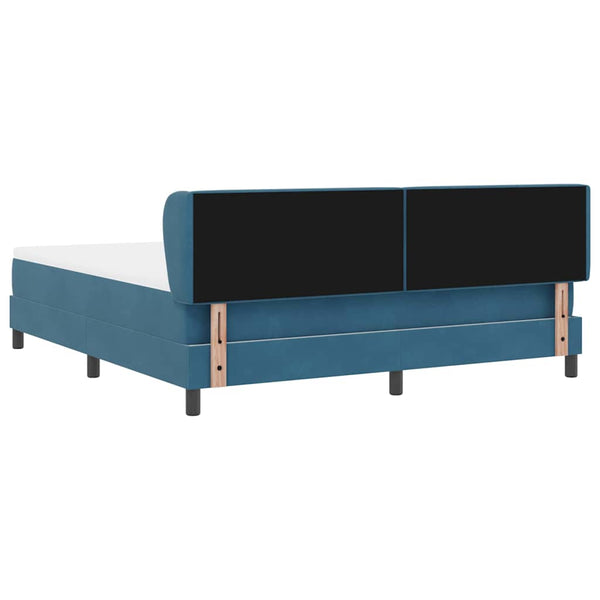 Boxspringbett Dunkelblau Samt 180x200 cm