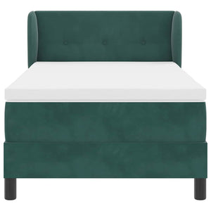Boxspringbett Dunkelgrün 80x200 cm Samt