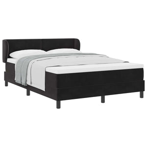 Boxspringbett Schwarz Samt 160x200 cm