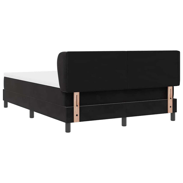 Boxspringbett Schwarz Samt 160x200 cm