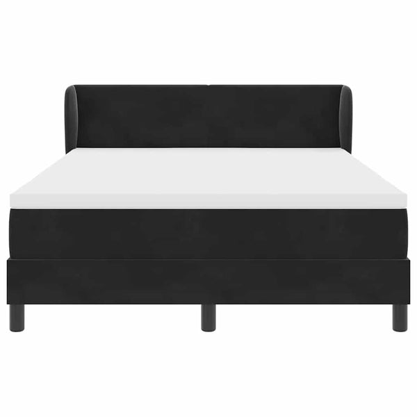 Boxspringbett Schwarz Samt 160x200 cm