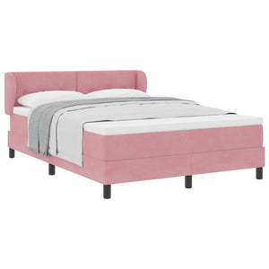 Boxspringbett Rosa Samt 160x200 cm