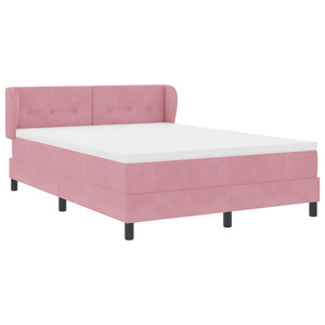 Boxspringbett Rosa Samt 160x200 cm