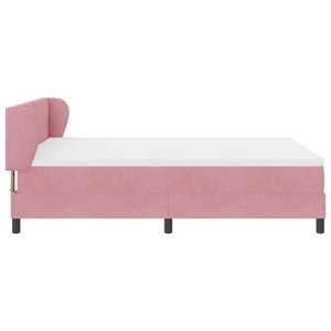 Boxspringbett Rosa Samt 160x200 cm