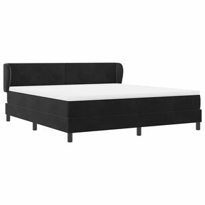Boxspringbett Schwarz Samt 180x200 cm