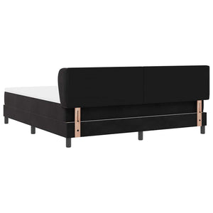 Boxspringbett Schwarz Samt 180x200 cm
