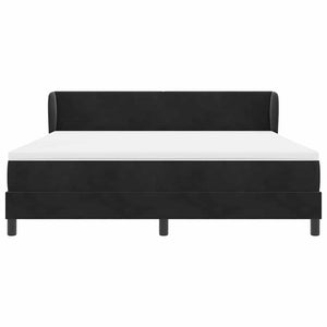 Boxspringbett Schwarz Samt 180x200 cm