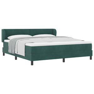 Boxspringbett Dunkelgrün 180x200 cm Samt