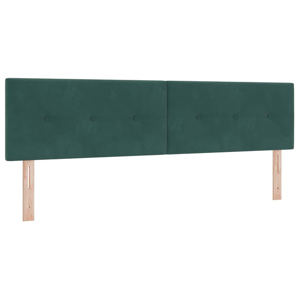 Boxspringbett Dunkelgrün 180x200 cm Samt