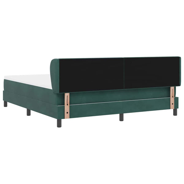 Boxspringbett Dunkelgrün 180x200 cm Samt