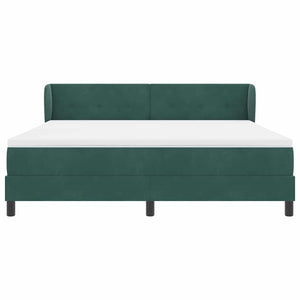 Boxspringbett Dunkelgrün 180x200 cm Samt