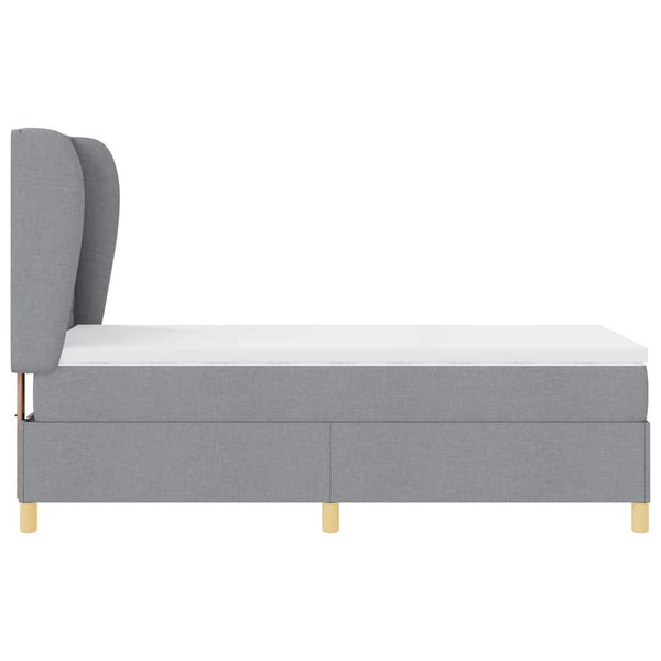 Boxspringbett mit Matratze Hellgrau 200x80 cm