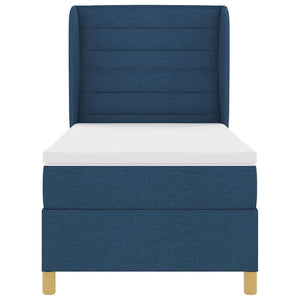Boxspringbett Blau 200x80 cm mit Matratze