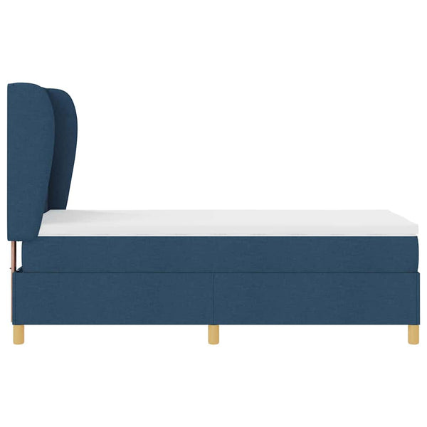 Boxspringbett Blau 200x80 cm mit Matratze