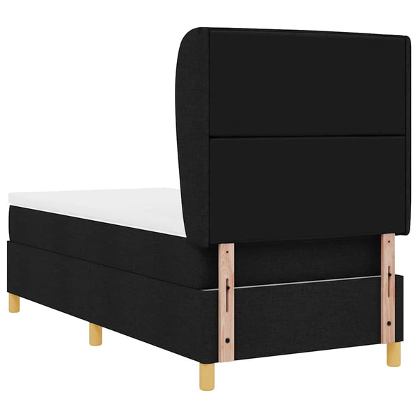 Boxspringbett mit Matratze Schwarz 190x90 cm