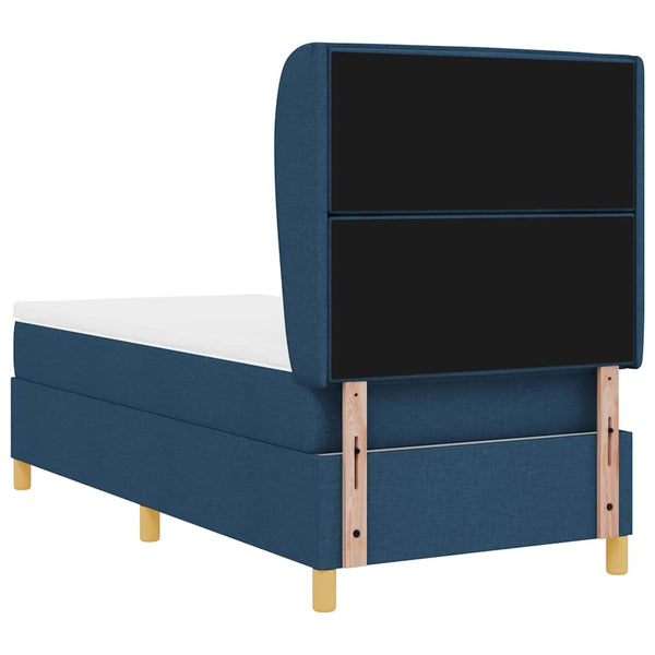 Boxspringbett Blau mit Matratze 190x90 cm