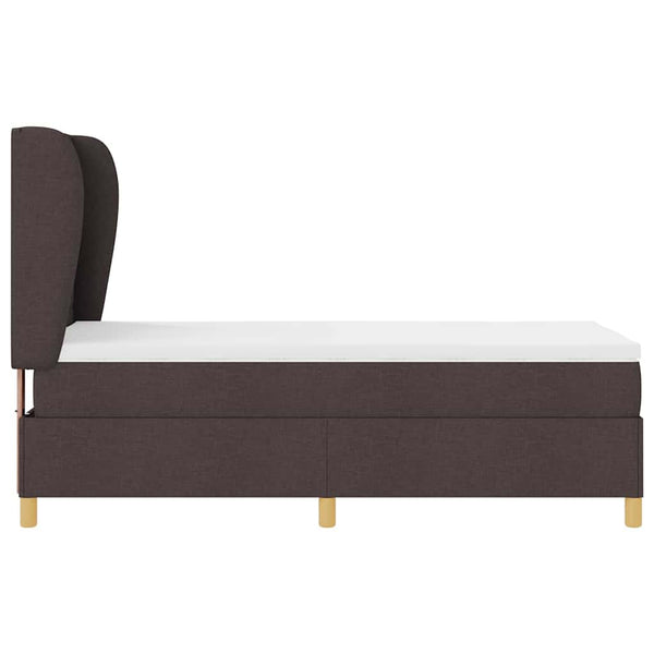 Boxspringbett mit Matratze Dunkelbraun 200x100 cm