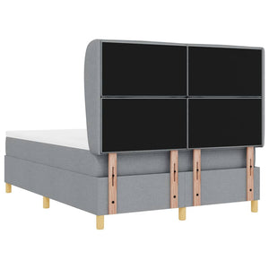 Boxspringbett mit Matratze Hellgrau 190x140 cm