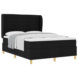 Boxspringbett mit Matratze Schwarz 190x140 cm