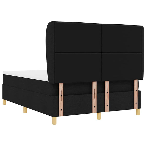 Boxspringbett mit Matratze Schwarz 190x140 cm