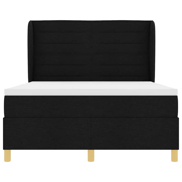 vidaXL Box Spring Bed with Mattress Black 200 x 160 cm Fabric
