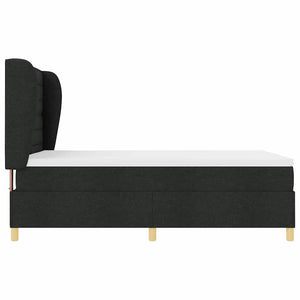 vidaXL Box Spring Bed with Mattress Black 200 x 160 cm Fabric