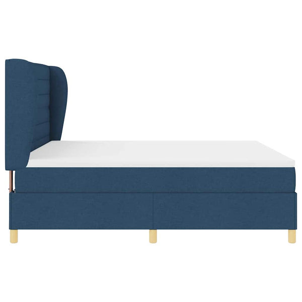 vidaXL Divan Bed with Mattress and Headboard Blue 200 x 180 cm Fabric