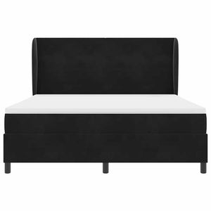 vidaXL Box Spring Bed with Mattress Black 200 x 180 cm Velvet
