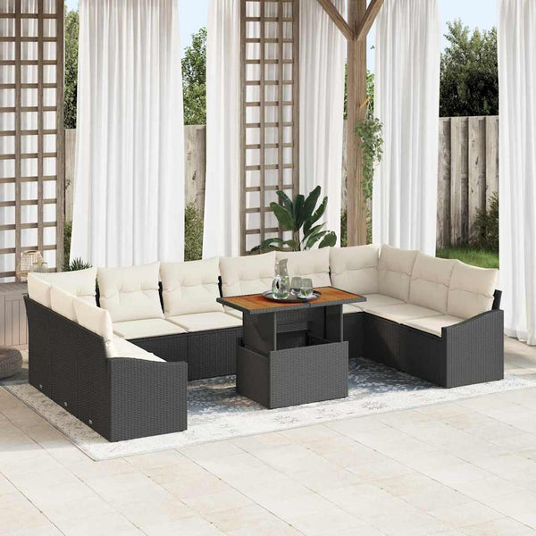 Garten Essgruppe mit Kissen, 11-teilig