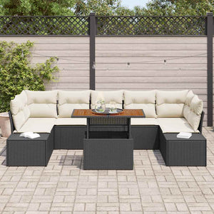 Garten Essgruppe mit Kissen, 8-teilig