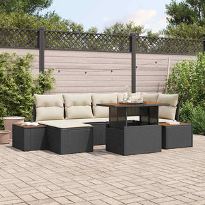 Garten Essgruppe mit Kissen, 7-teilig