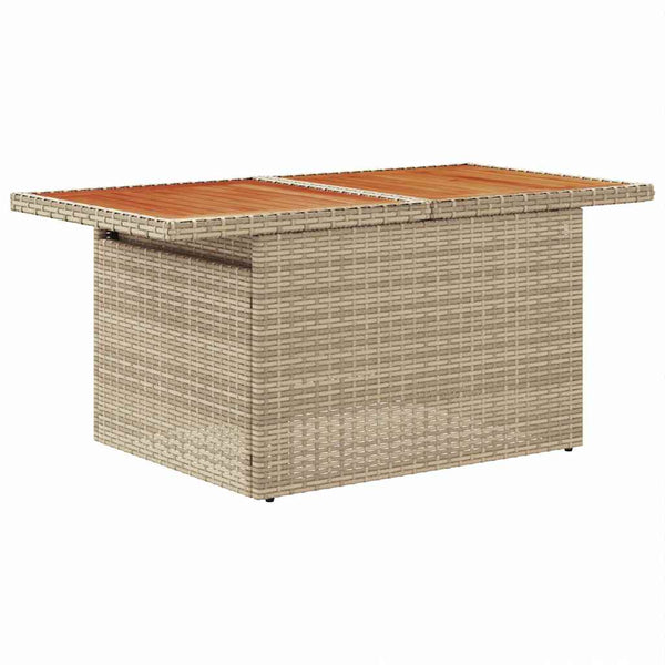 vidaXL Garden Dining Set with Cushions 9 pcs Beige and Cream