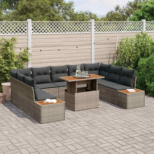 Garten Essgruppe mit Kissen, 10-teilig