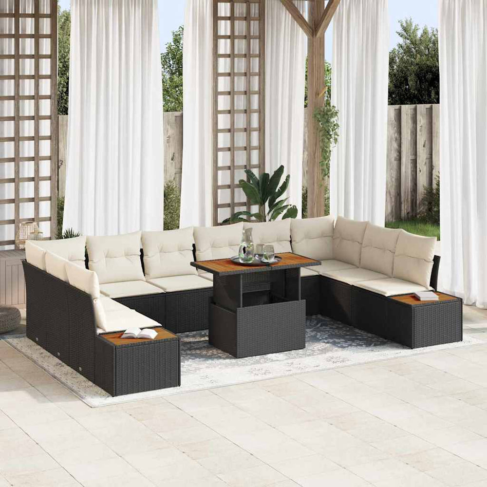 Garten Essgruppe mit Kissen, 11-teilig