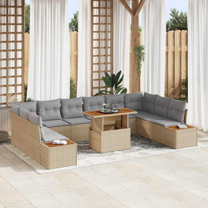 Garten Essgruppe mit Kissen, 11-teilig