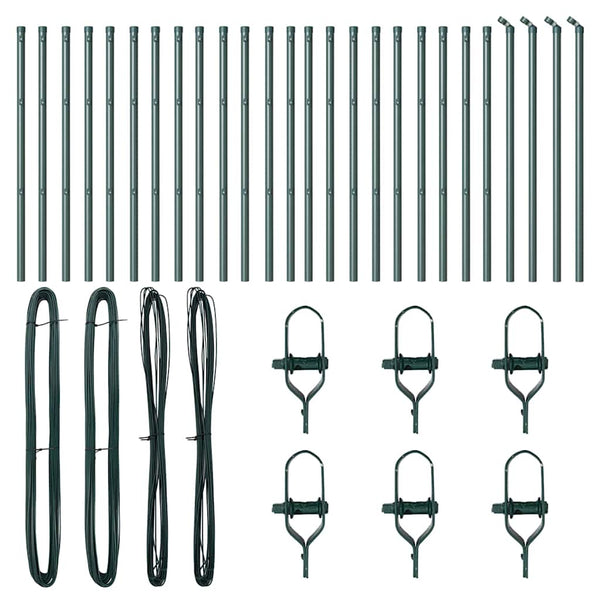 Zaunpfosten Grün 80cm 26er Set