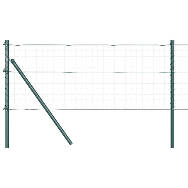 vidaXL Fence Posts 26 pcs Green 3.2 x 3.2 x 100 cm