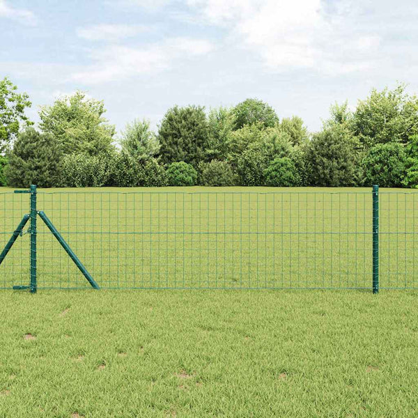 vidaXL Fence Posts 26 pcs Green 3.2 x 3.2 x 120 cm