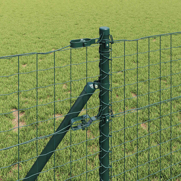 vidaXL Fence Posts 52 pcs Green 3.2 x 3.2 x 120 cm