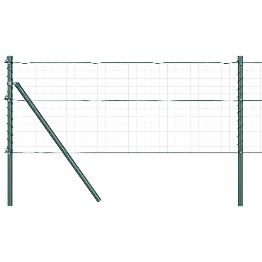 vidaXL Fence Posts 52 pcs Green 3.2 x 3.2 x 120 cm