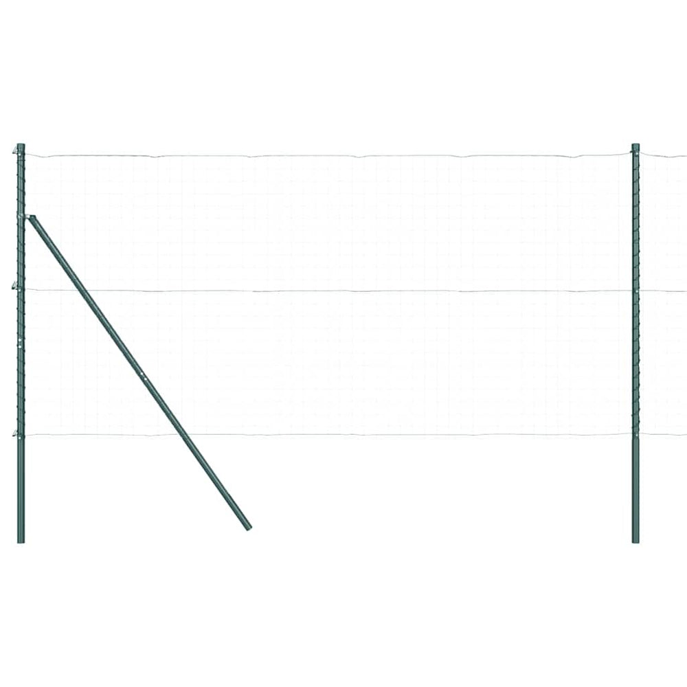 vidaXL Fence Posts 26 pcs Green 3.2 x 3.2 x 150 cm