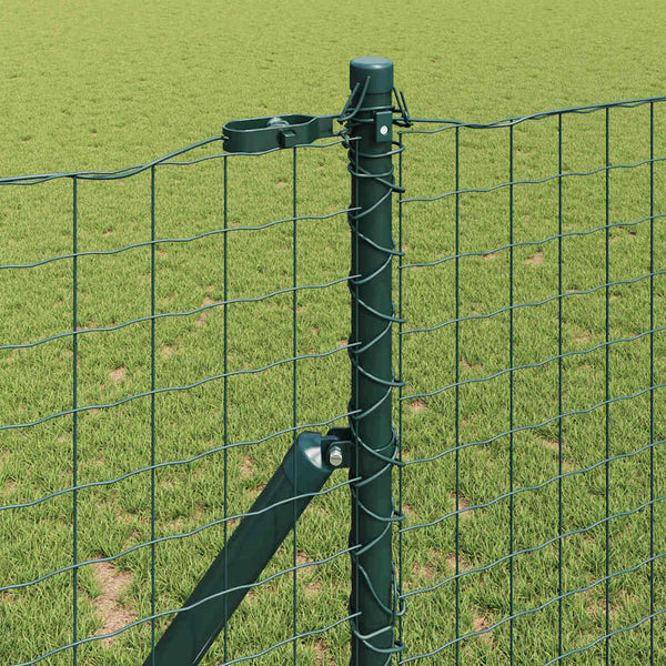 vidaXL Fence Posts 26 pcs Green 3.2 x 3.2 x 170 cm