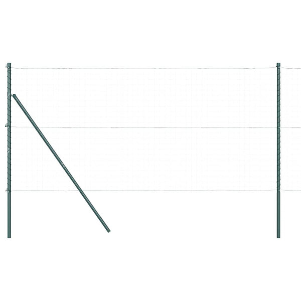 vidaXL Fence Posts 52 pcs Green 3.2 x 3.2 x 200 cm