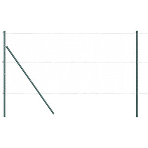 vidaXL Fence Posts 26 pcs Green 3.2 x 3.2 x 210 cm